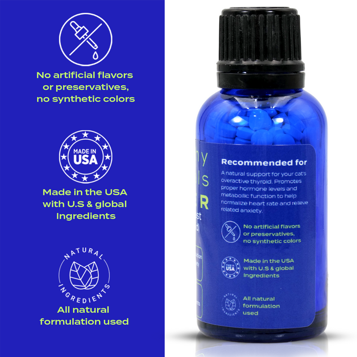 Natural Hyperthyroidism Support Formula for Cats, 30-Day Supply