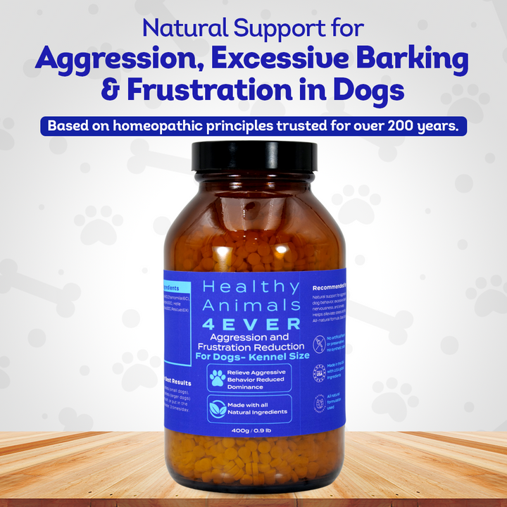 Calming Tablets for Stressed and Aggressive Dogs - Reduce Dog Aggression and Frustration & Promote Relaxation - All-Natural, Homeopathic Remedy - Tablets, Big Jar