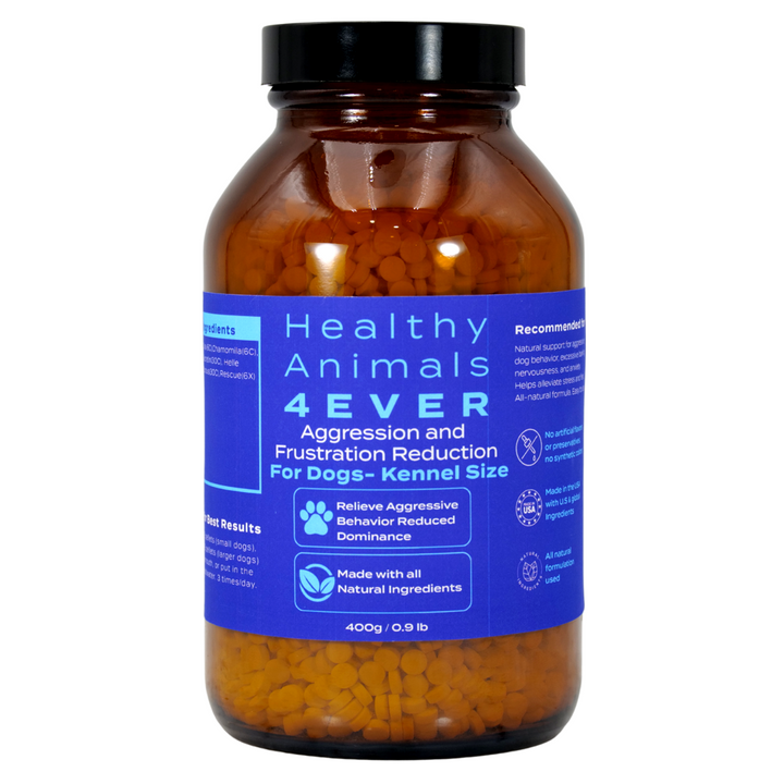 Calming Tablets for Stressed and Aggressive Dogs - Reduce Dog Aggression and Frustration & Promote Relaxation - All-Natural, Homeopathic Remedy - Tablets, Big Jar