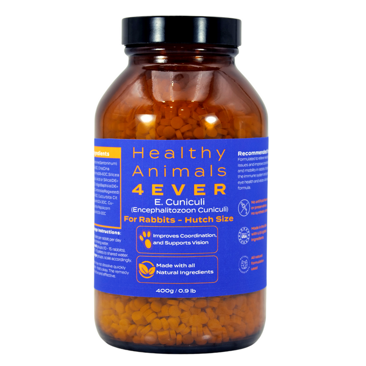 Rabbit E. Cuniculi Infection Treatment - Natural, Homeopathic Support for Prevention & Immunity Boost - Tablets, Big Jar