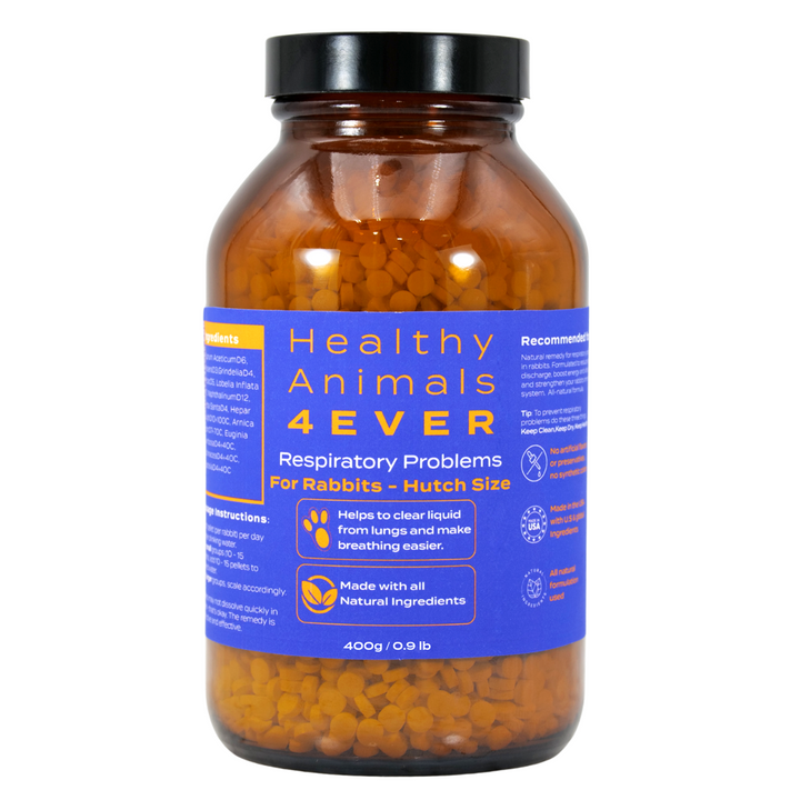 Rabbit Respiratory Remedy - Support for Snuffles, URI & Breathing Relief - Preventive Care - Natural, Homeopathic, Non-Toxic, Tablets, Big Jar