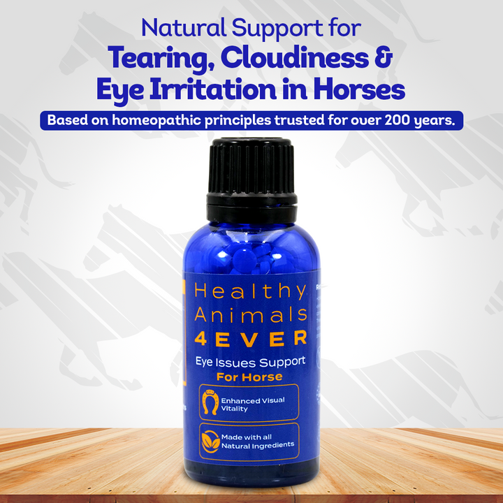 Horse Eye Health Support - Maintains Normal Mineral Levels for Healthy Eyes - Highly Effective, Natural Homeopathic Supplement - 300 Pellets