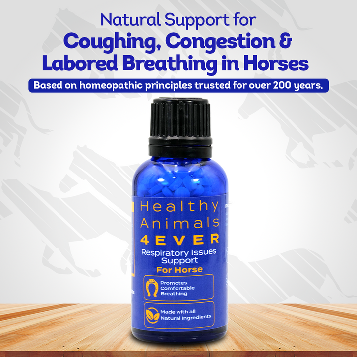 Horse Respiratory Issues Support - Helps Prevent Heaves, Allergies & Infections – Highly Effective, Natural Homeopathic Supplement - 300 Tablets
