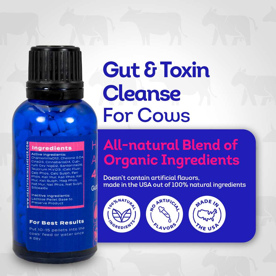 Cow Parasite Removal Support - Gut & Toxin Cleanse