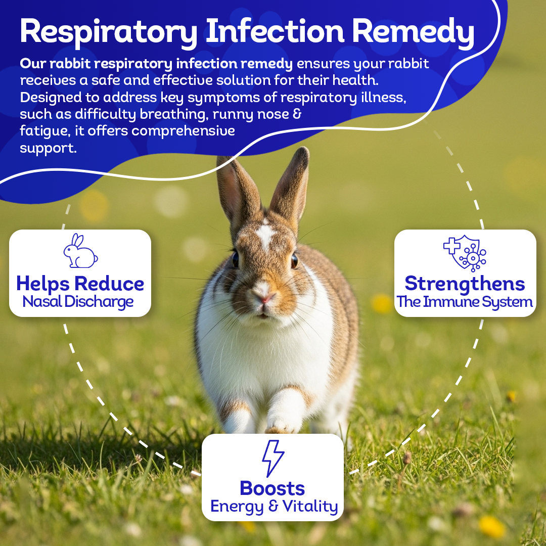 Rabbit Respiratory Remedy - Support for Snuffles, URI & Breathing Relief - Preventive Care - Natural, Homeopathic, Non-Toxic, Tablets, Big Jar