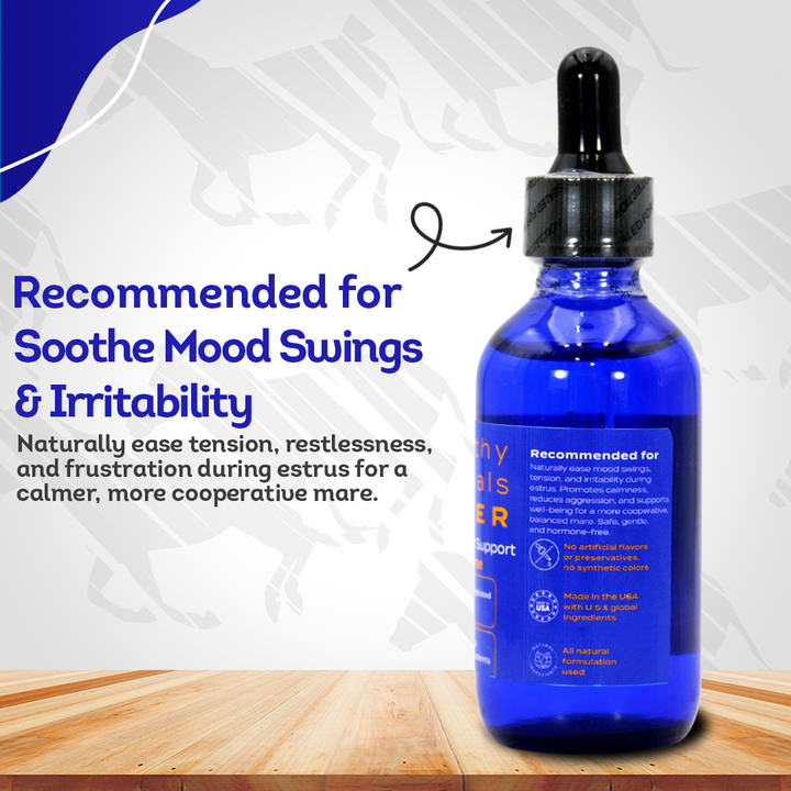 Mares in Heat Support - Angry and Agitated Horses (Liquid)