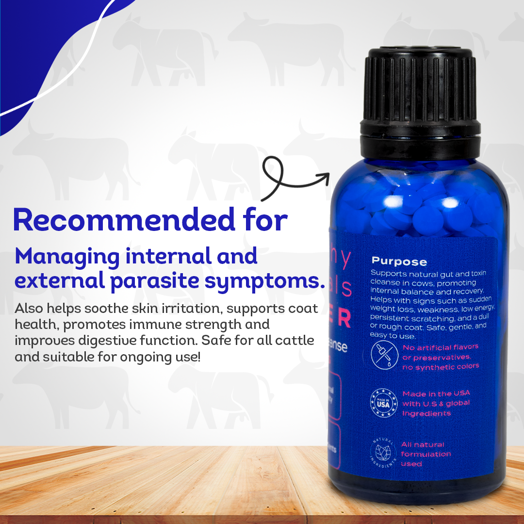 Cow Parasite Removal Support - Gut & Toxin Cleanse