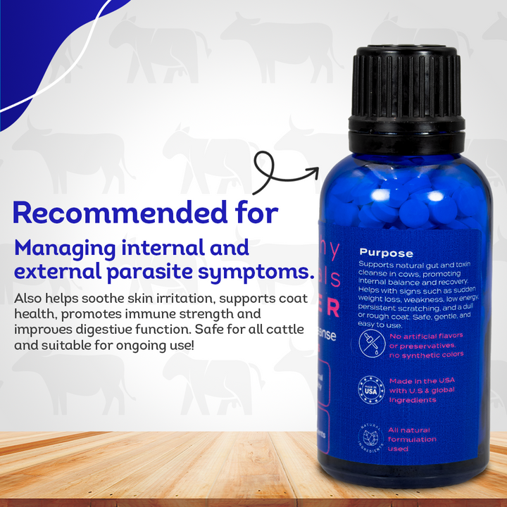 Cow Parasite Removal Support - Gut & Toxin Cleanse