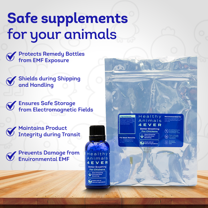 Chicken Respiratory Support Supplement - Effective Breathing Aid for Chickens - Highly Effective Homeopathic Formula - 300 Tablets