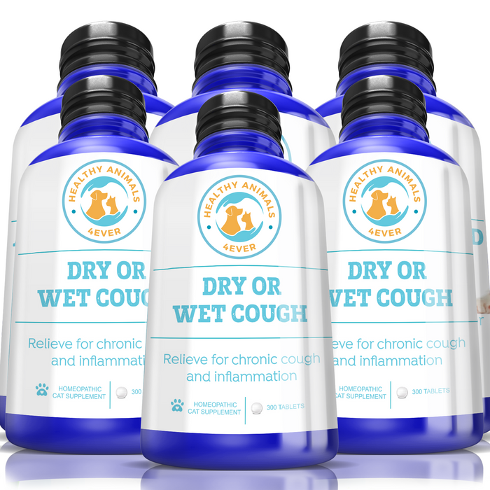 Dry or Wet Cough Formula for Cats, 300 Tablets, Six Pack- Save 50%