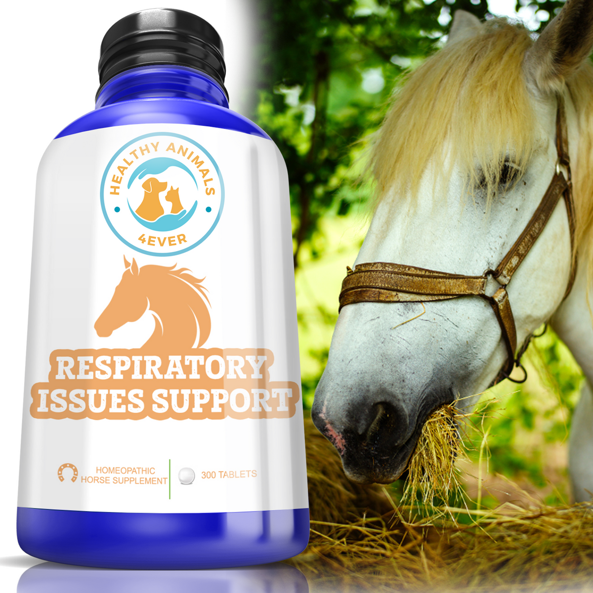 PulmoShield Horse Respiratory Supplement – Supports Lung Health, Reduces EIPH – 4lb Powder (2-Pack)