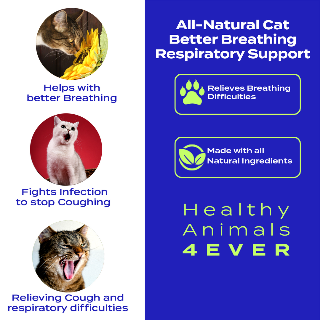 Better Breathing Respiratory Support Formula for Cats, 300 Pellets, 30-Day Supply