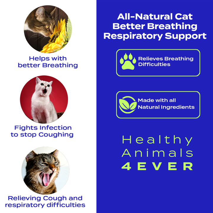 Better Breathing Respiratory Support Formula for Cats, 300 Pellets, 30-Day Supply