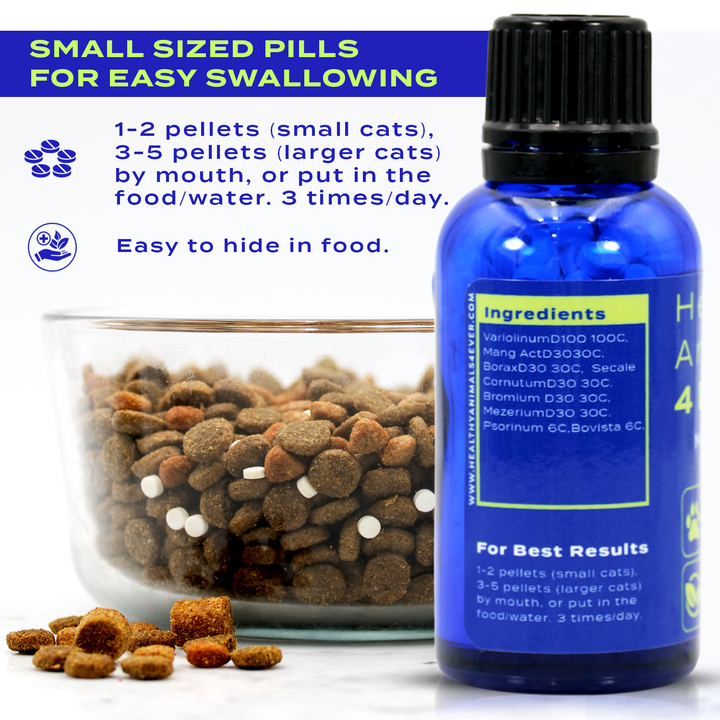 Mange Remedy for Cats - Natural Support for Itchiness, Scabs, & Hair Loss Caused by Mites