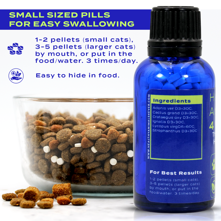 Natural Hyperthyroidism Support Formula for Cats, 300 Pellets, 30-Day Supply