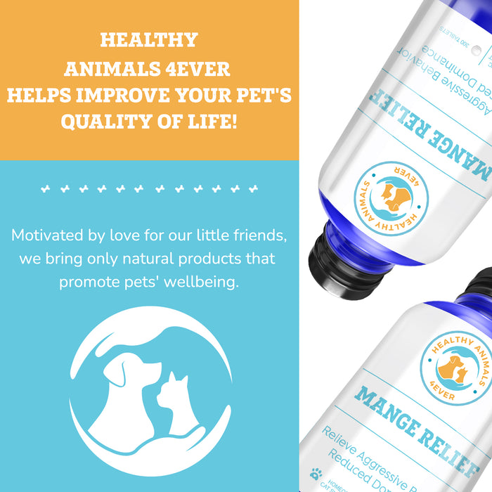 Mange Remedy for Cats - Natural Support for Itchiness, Scabs, & Hair Loss Caused by Mites