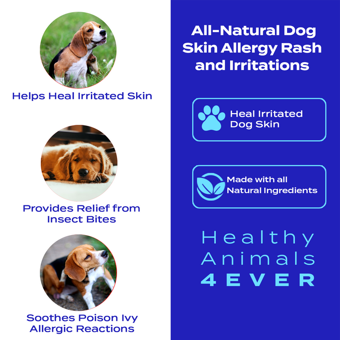 Skin Allergy Rash and Irritations - Dogs  Six Pack- Save 50%