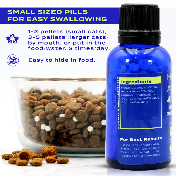 Better Breathing Respiratory Support Formula for Cats, 300 Pellets, 30-Day Supply