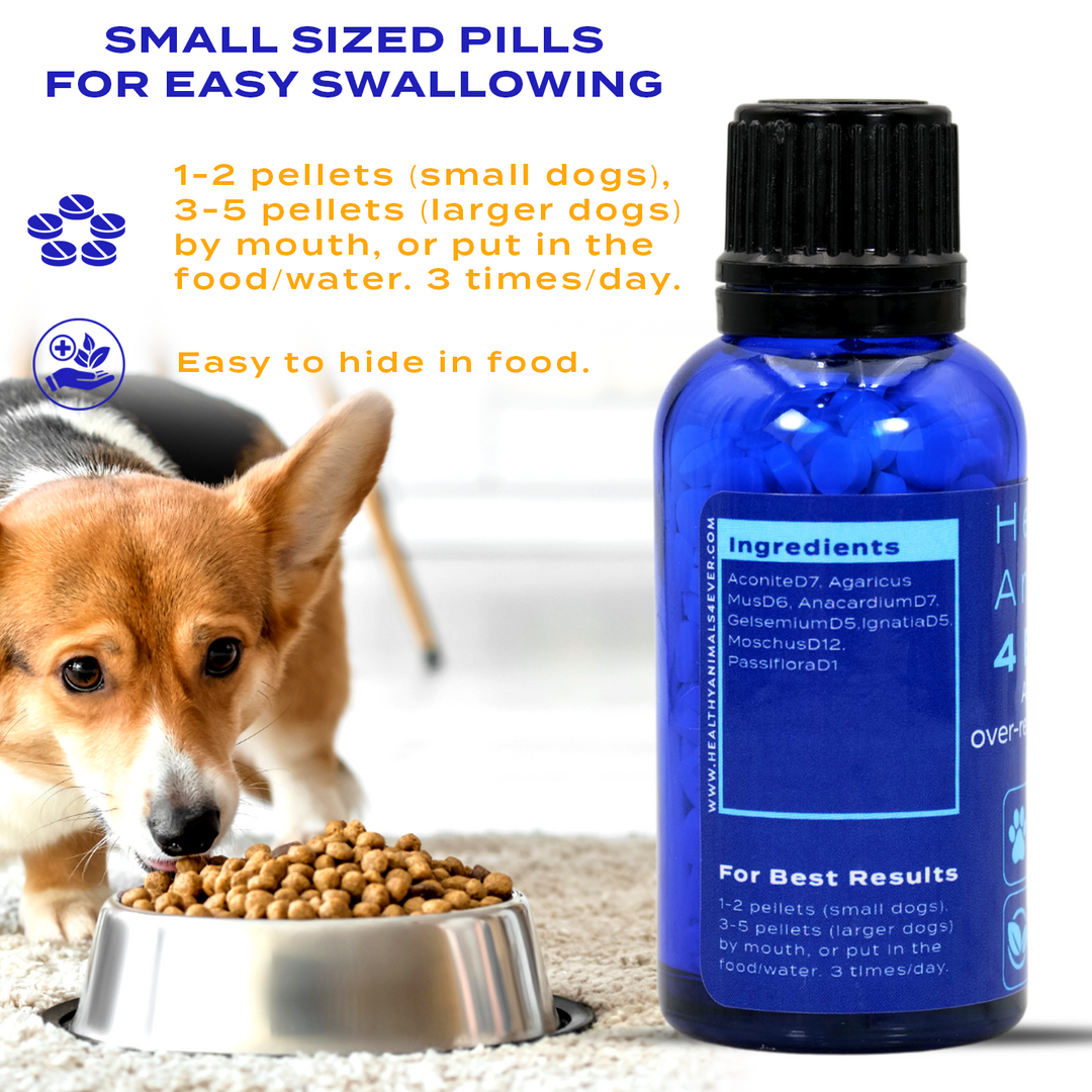 Anxiety and Over-Reaction from Fear Formula for Dogs, 300 Pellets, 30-Day Supply