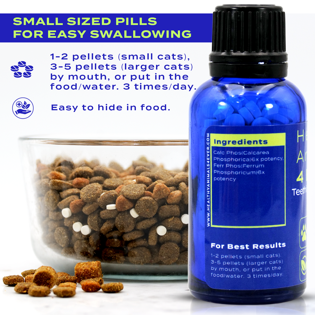 Teething Relief & Calming Formula for Cats, 300 Pellets, Six Pack- Save 50%