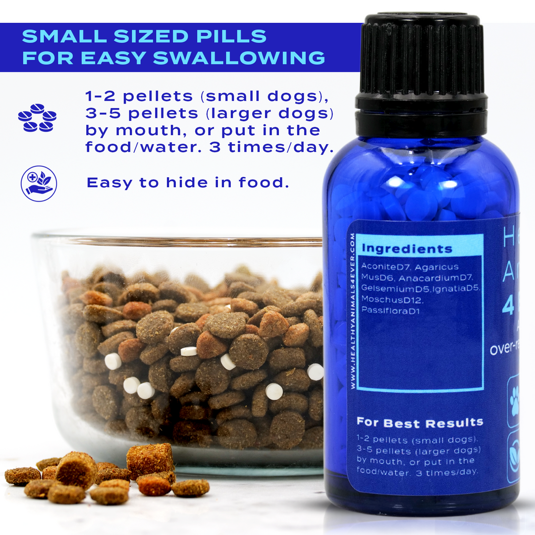 Anxiety and Over-Reaction from Fear Formula for Dogs, 300 Pellets, 30-Day Supply