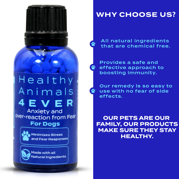 Anxiety and Over-Reaction from Fear Formula for Dogs, 300 Pellets, 30-Day Supply