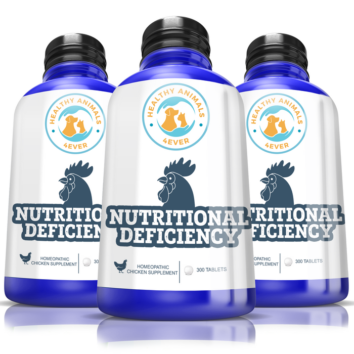 HEALTHYANIMALS4EVER ALL-NATURAL CHICKEN NUTRITIONAL DEFICIENCY SUPPLEMENT Triple Pack- Save 30%