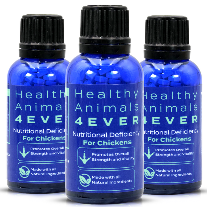 HEALTHYANIMALS4EVER ALL-NATURAL CHICKEN NUTRITIONAL DEFICIENCY SUPPLEMENT Triple Pack- Save 30%