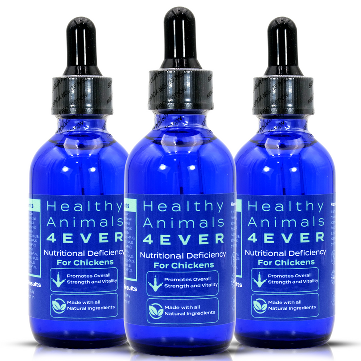 HEALTHYANIMALS4EVER ALL-NATURAL CHICKEN NUTRITIONAL DEFICIENCY SUPPLEMENT (Liquid) Triple Pack- Save 30%