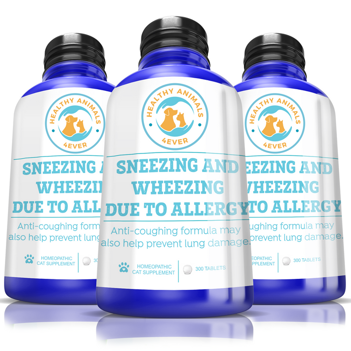 Sneezing and Wheezing Due to Allergy Formula for Cats, Triple Pack- Save 30%
