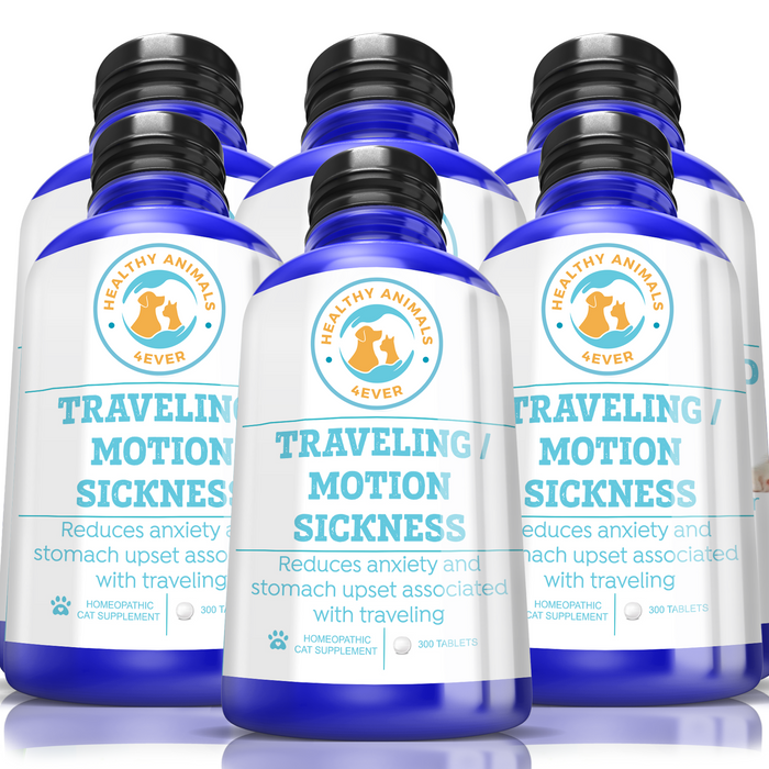 Traveling/Motion Sickness Support Formula for Cats, 300 Tablets,  Six Pack- Save 50%