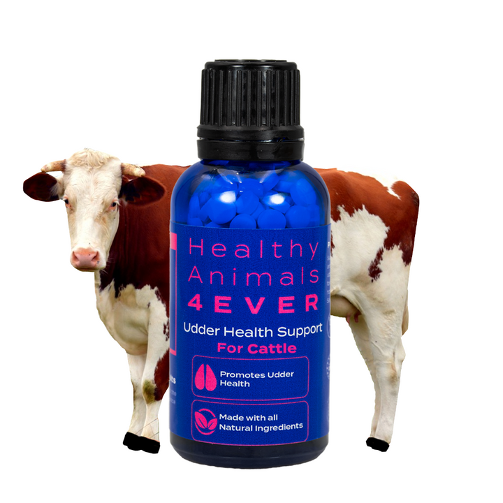 Mastitis Recovery Supplement for Cattle - Udder Health Support - Normalize Milk Production - All-Natural, Gentle Formula - 300+ Tablets