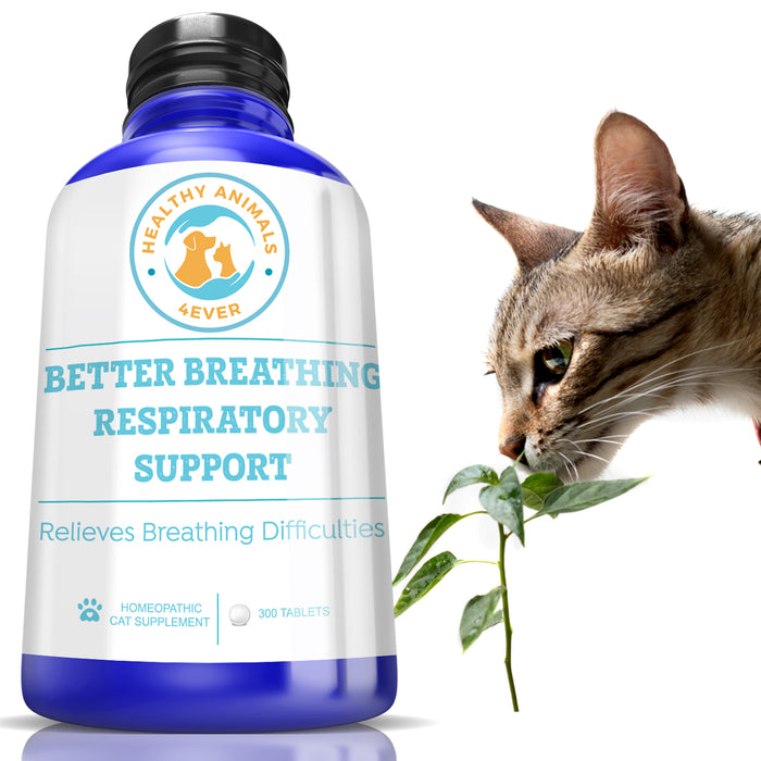 Better Breathing Respiratory Support Formula for Cats, 300 Pellets, 30-Day Supply