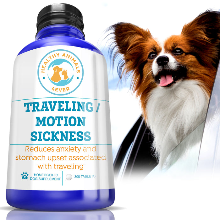 Traveling/Motion Sickness Support Formula for Dogs, 300 Tablets, 30-Day Supply