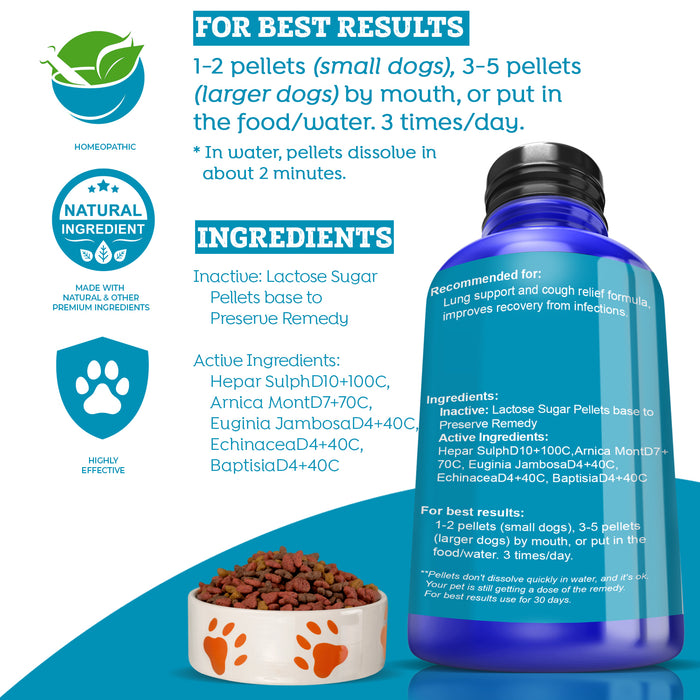 Better Breathing Respiratory Support Formula for Dogs, 300 Pellets, 30-Day Supply
