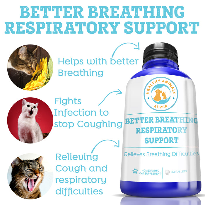 Better Breathing Respiratory Support Formula for Cats,   Triple Pack- Save 30%