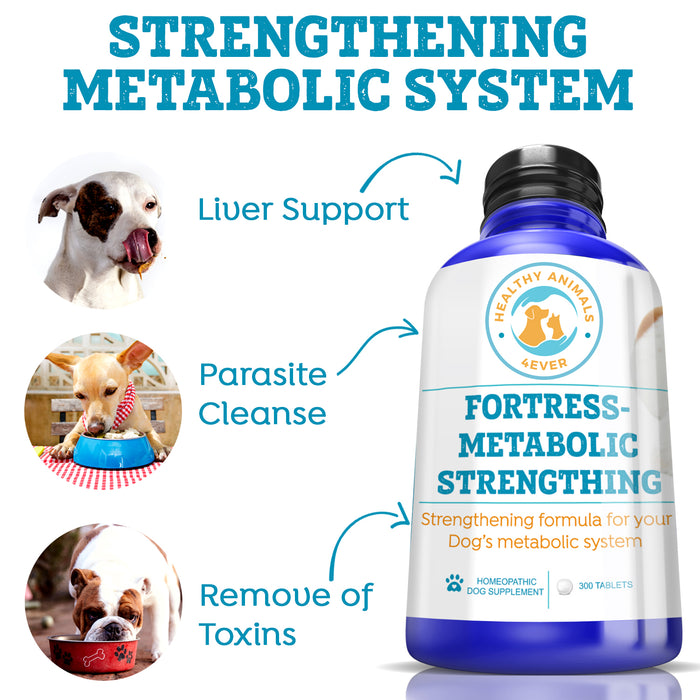 Fortress-metabolic Strengthening Formula for Dogs, 300 Tablets, 30-Day Supply