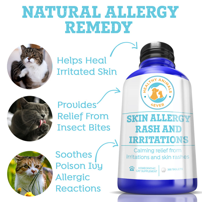 Skin Allergy Rash and Irritations - Cats  Triple Pack- Save 30%