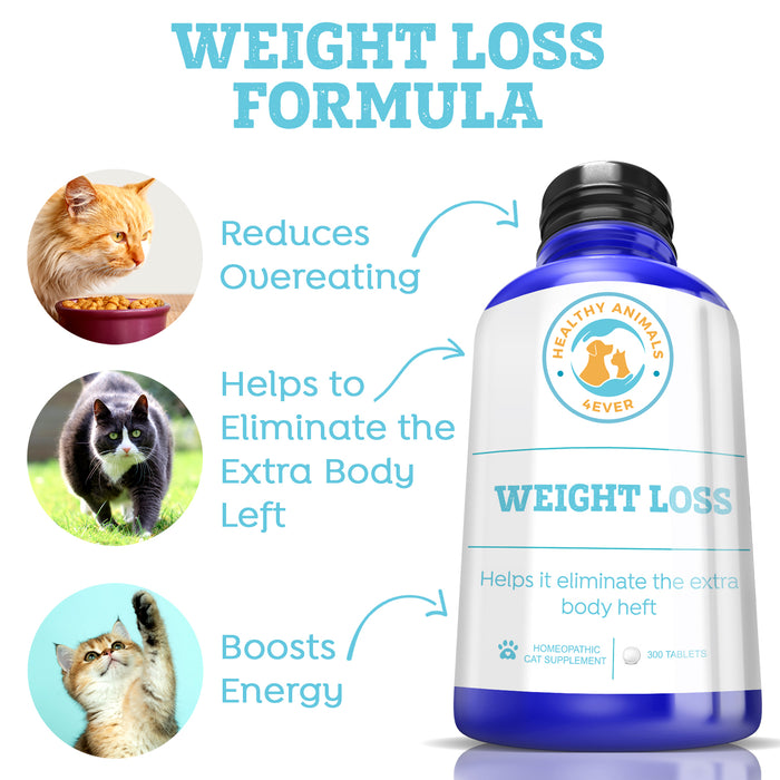 Weight Loss Formula for Cats, 300 Pellets, 30-Day Supply