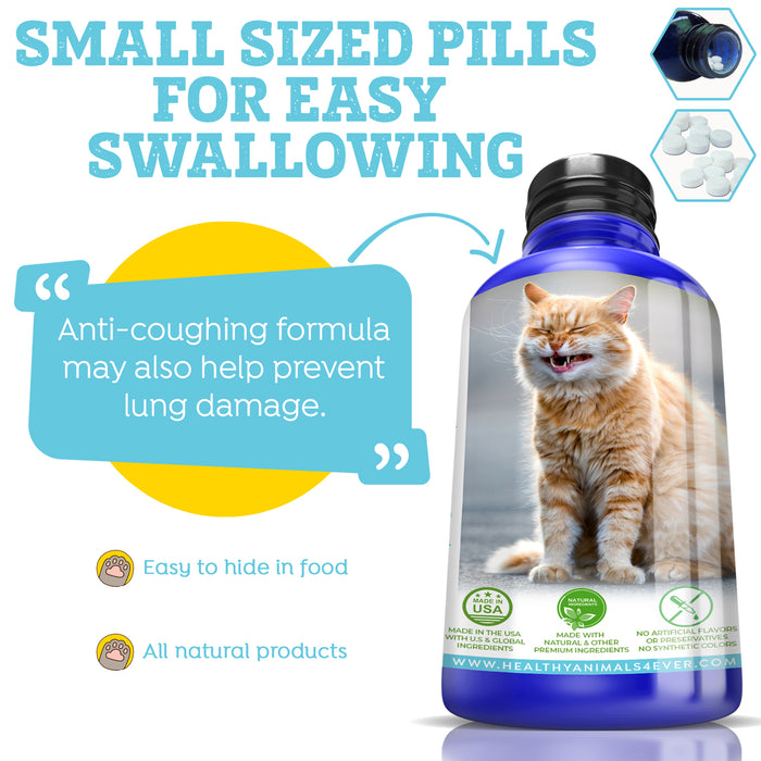 Sneezing and Wheezing Due to Allergy Formula for Cats, 300 Tablets, Six Pack- Save 50%