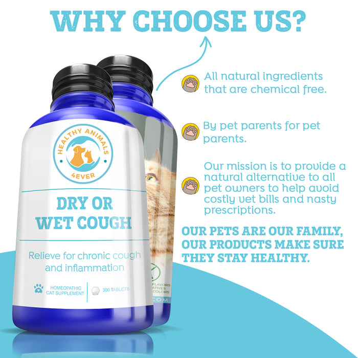 Dry or Wet Cough Formula for Cats,  Triple Pack- Save 30%