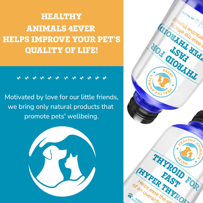 Natural Hyperthyroidism Support Formula for Dogs, 300 Pellets, 30-Day Supply